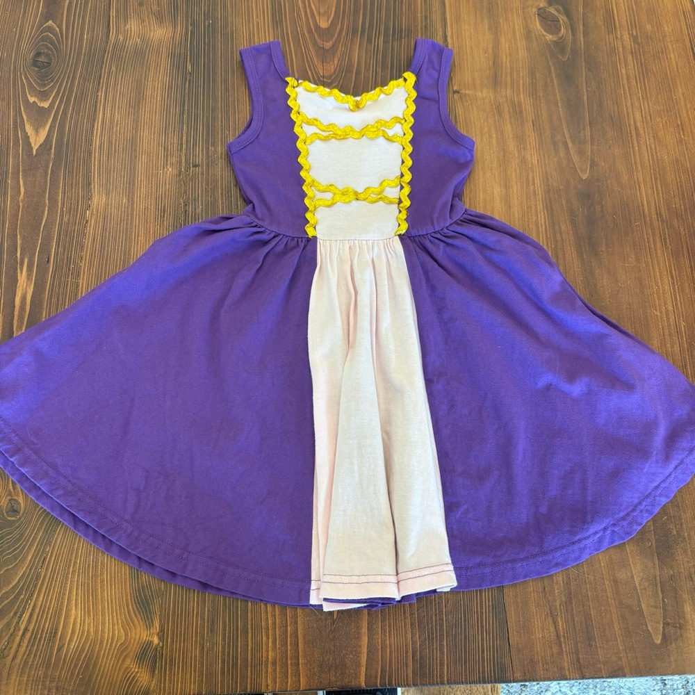 Princess Rapunzel Cotton Play Dress